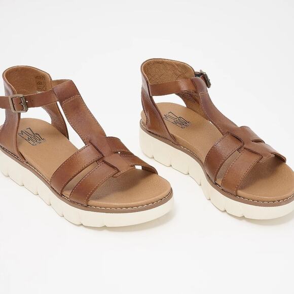 Miz Mooz Margery Leather Sport Sandals Size 37 - Picture 1 of 8